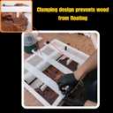 Kalinta Large Adjustable Epoxy Mold with Divider-23.6x15.7x3 in No-Seal Resin Mold Integrated Clamping System, Perfect for Beginners & Experienced Artists Alike - Ideal for Creative Resin Art Projects