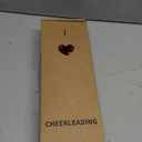 Hooshing 2/6/12PCS Cheerleading Pom Poms with Baton Handle for Team Spirit Sports Dance Cheering Kids Adults (Red)