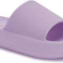 Joomra Women's Slides Cushioned Quick Drying Foam Female Pillow Shower Slippers House Shoes Indoor Pool Beach Spa Garden Sandals for Ladies Sandles Purple, 40-41