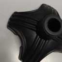 BigAlex Lightweight Collapsible Walking Cane with Soft Comfortable TPR Handle for Seniors and Elderly Adults, Larger Handle for Comfort, Adjustable Support Stick, Portable Travel Aid for Men & Women (Black-Red)