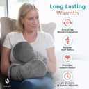Zomaple Microwavable Mittens and Heated Gloves for Arthritis Hands – Hand Warmers for Arthritis Using Moist Heat Therapy – Pain Relief for Raynaud's, Stiff Fingers & Carpal Tunnel (Charcoal Grey)