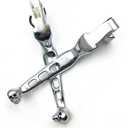 MT241-020A-CD Chrome CNC Aluminum Black Brake Clutch Skull Zombie Lever Compatible with Harley Davidson Sportster Softail
