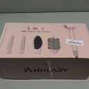 5 in 1 Ionic Hot Air Styler, 1400W Powerful Hair Dryer Brush, Auto-Wrap Curlers, Paddle Brush for Fast Drying, Volumizing with Travel & Storage Bag Compatible with Dyson Airwrap, (Champagne Pink/Gold)