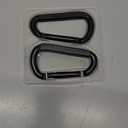 EZYA Heavy Duty Carabiner Clips, 860lbs - 3" Iron Carabiners for Keys, Gym, Camping, Hiking Accessories - D-Ring Keychain Hooks for Hammocks, Backpacks, Outdoor Gear
