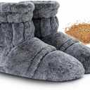 Microwavable Foot Warmers Heated Booties with Washable Cover, Moist Heat Therapy Warm Booties for Cold Feet, Poor Blood Circulation, Raynauds Syndrome, Stiffness, Winter Gift for Loved Ones