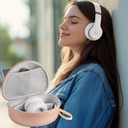 Hard Shell Travel Case Compatible with Beats Studio Pro/Studio3/Solo4/Solo3/ Solo 2 Bluetooth On-Ear Headphones (Gold 2)
