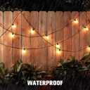 100FT Solar String Lights ourdoor Waterproof,Patio Lights Solar Powered with Remote,ST38 32 Vintage Edison Bulbs,Solar lights Outdoor Waterproof, Outside powered Hanging Lights for patio furniture set