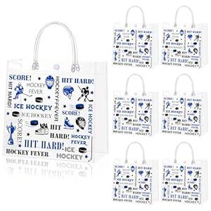 24 Pieces Clear Basketball Gift Bag with Handles Plastic Basketball Goodies Bags 8 x 8 x 3.1inch PVC Sport Theme Party Favor Bags for Team Game Birthday Decorations Holiday Sports Team Gifts
