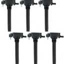 Ignition Coil Pack for Chrysler 200 11-17, 300 11-19, Town & Country 11-16, for Dodge Avenger 11-14, Challenger 11-19, for Charger 11-17, for Durango 11-15, for Grand Caravan 11-19, UF648 C1791 6 Pcs