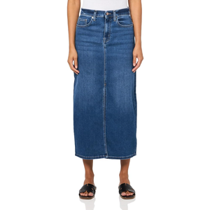 DKNY women's Denim Fashionable Cropped Jeans Skirt (28 size)