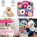 Snuffle Mat for Dogs Pet Treats Feeding Mat for Small/Medium Breed Dogs Non-Slip/Portable/Durable Interactive Dog Puzzle Toys Encourages Natural Foraging Skills (Rose Pink)
