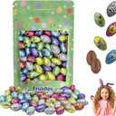 Easter Filled Bunny Bites Milk Chocolate, Happy Easter Day Eggs, Party Bag Fillers, Individually Wrapped, Kosher Certified Dairy (Fudge Filled Bunny Bites, Half-Pound) (EXP 08/15/27)