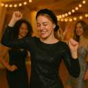 Black Velvet Braided Headband & Scrunchie Set Matching Hair Accessories for Women & Girls, Pack Of 2