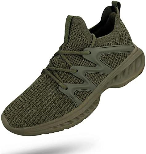 Pujcs Men's Slip on Walking Shoes Lightweight Breathable Non Slip Running Shoes Athletic Gym Tennis Shoes Sneakers for Men 40