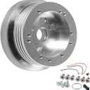 5 & 6 Hole Billet Steering Wheel Hub Adapter Car Polished Short Hub Connector Car Accessories Silver