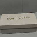 Susanny Women's Closed Toe Rhinstone Wedding Low Heel Slingback Clear Kitten Heels,Adjustable Strap Pointed Toe Bow Pumps High Heeled Prom Dress Shoes Size 7