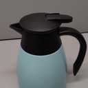 34Oz Coffee Carafe Insulated, Stainless Steel Coffee Carafes for Keeping Hot, Dustproof Thermal Carafes for Home Party/Work (Blue, 1L)