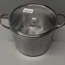 Ecolution Stainless Steel Stock Pot, Encapsulated Induction Ready Cooking Pot with Glass Lid, Oven Safe, Dishwasher Safe Soup Pot, 20-Quart