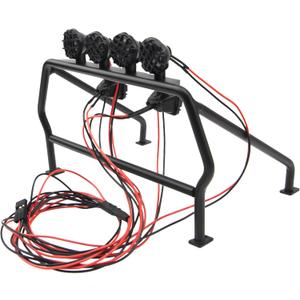 ShareGoo Metal RC Roll Cage Bucket Rolling Cage with LED Light Compatible with Axial SCX10 D90 Tamiya CC01 RC4WD Trail 1/10 RC Rock Crawler