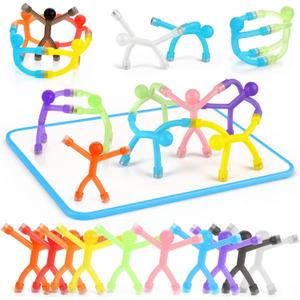 3 otters 24PCS Magnetic People, Magnet Men with White Board Fridge Magnets Sensory Fidget Toys for Classroom Prize Goodie Bag Stuffers