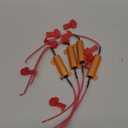 Aaron 4Pcs 50W 6ohm Load Resistors - Fix LED Bulb Fast Hyper Flash Turn Signal Blink Error Code (Resistors get very hot during working)