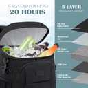 Tuwubi Cooler Backpack 35/42 Cans, Backpack Coolers Insulated Leak Proof for Men Women, Waterproof Soft Sided Lunch Camping Beach Travel Ice Chest Backpack Cooler Bag, Medium