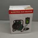 Greenhouse Heater with Digtal Thermostat, 1500W Electric Greenhouse Heaters, Fast Heating with Overheat Protection, Grow Tent Heater for Green House, Outdoor, Patio, Flower Room, Green