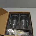 Gold Upgraded 2 Pack 16.9 Oz Coffee Syrup Dispenser - Clear Glass Bottles w. Pump and 36 Labels, Coffee Bar Accessories for Cinnamon, Vanilla, Caramel