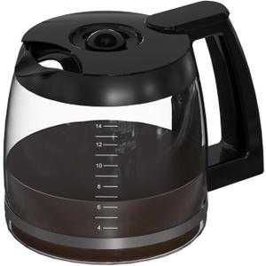 14-CUPS Coffee Maker Glass Carafe Replacement Pot Compatible with Cuisinart Coffee Machine DCC-2200RC, DCC-2200, DCC-3200, DCC-3200P1, DCC-3200FR, DCC-2600, DCC-2800, DCC-1800FR, CBC-7400, CBC-7000PC