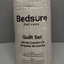 Bedsure Get Cozy Quilt Set. Setde Couvre - Lit. Conjunto de Colcha. King Quilt (106"×96"). Couvre - Lit (106"×96"). King Colcha (106"×96")