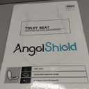 Angol Shiold PP Slow Close Toilet Seat (Elongated, Almond) | Elongated toilet seat with ergonomic design, grip-tight anti-slip bumpers and easy-clean safe PP material