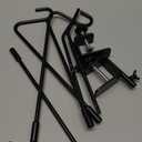 Juegoal 2 Pack Heavy Duty Deck Hook with 2 Inch Non Slip Clamp, 25 or 36 Inch Extended Reach Deck Hook, Adjustable Rail Pole Plant Bracket for Hanging Bird Feeder, Suet Baskets, Lanterns, Wind Chimes