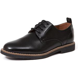 Deer Stags Boys' Lace-up Dress Comfort Oxford Formal Kids Shoes (Black)