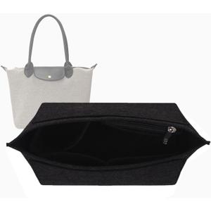purse organizer insert for tote bag Longchamp Le Pliage tote bag purse inserts 1028black-Large 