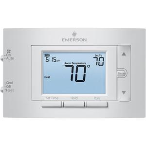 Emerson 1F83C-11PR Conventional (1H/1C) Programmable Thermostat, White