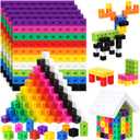 Jenaai 1000 Pieces Linking Counting Cubes, Plastic Counting Blocks, Colorful Math Cubes, Math Manipulatives Classroom Learning Supplies for Preschool Activities Boys Girls(Classic Style)