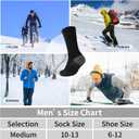 COOVAN 12 Pack Crew Socks for Men Half Cushion Moisture Wicking Athletic Socks (Black)