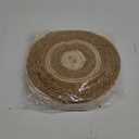 MASHDE Bohemian Woven Place Mats Set of 6, Heavy Duty Gourd Grass with Stitched Edges for Wedding Christmas Dining Table Decor, 11.6'' Round Heat Resistant​