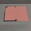 DMLuna Case for TCL Tab 8 SE + 8 Plus / 8 Tablet - Slim Lightweight Tri-Fold Stand Hard Back Shell, Premium Smooth PU Leather Cover, Pink