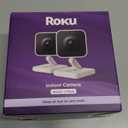 Roku Indoor Camera - Home Security - 2-Pack - Wired Security Camera & Pet Monitor with 1080p HD Color Night Vision, Works with Alexa & Google, Motion & Sound Detection, WDR & WiFi 6