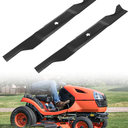 ELITEWILL 405380 2pcs Lawn Mower Blades Mulching Blade Fit for Most 46 Inch Craftsman Husqvarna Poulan Lawn Mower Parts Replaces OEM#: 405380,532405380,PP21011,Black
