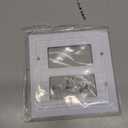 Pure White Classic Beadboard Wall Plates,Light Switch Covers,Electrical Outlet Covers, Switch Plates of Various Combination, Nature Bamboo Fiber Wall plate (2 Gang Decorator 2 Pack)