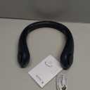 JISULIFE Portable Neck Fan, Hands Free Bladeless Fan, 5 Speeds, 4000 mAh Battery Operated Wearable Personal Fan, Twistable, Rechargeable, Gift for Women Men-Blue