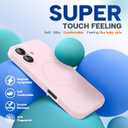 Miracase Magnetic for iPhone 16 Plus Case, [Soft Anti-Scratch Microfiber Lining], Compatible with MagSafe, Liquid Silicone Shockproof Drop Protection Phone Case for 16 Plus,Sand Pink