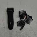 MANSPOT Manscape Groin & Body Hair Trimmer for Men, Electric Ball Pubic Trimmer Shaver, Manscape Kit with 4 Guard, Replaceable Ceramic Blade Heads, Waterproof Wet/Dry Shaver, 90 Minutes Shaving (Black)