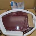 Toilet Seat, Solid Wood, Rubber Wood, High Gloss Finish, Mahogany Red, PIKLiDS (Elongated)