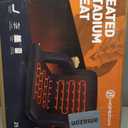 HOPERAN Heated Stadium Seats for Bleachers with Back Support and Wide Cushion, Extra Portable Bleacher Seat Foldable Stadium Chair, USB 3 Levels of Heat, 5 Pockets for Outdoor Camping Games Sports (2pc Black)