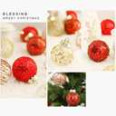 25Pcs Christmas Ornaments Sets 2.36 Christmas Ball Ornaments Christmas Tree Ornaments Shatterproof Xmas Balls Bulbs for Holiday Wedding Party Christmas Tree DecorationSilvery White