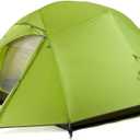 Naturehike Cloud Up 3 Person Backpacking Tent with Footprint - 3 Season Free Standing Lightweight 3 Person Camping Tent | with Footprint, Free Standing, Dome, Camping, Hiking, Waterproof (Mustard Green)