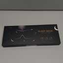 MZOO Luxury Sleep Eye Mask for Side Sleeper Men Women, Zero Eye Pressure 3D Sleeping Mask, Light Blocking Patented Design Night Blindfold, Soft Eye Shade Cover for Travel, Black